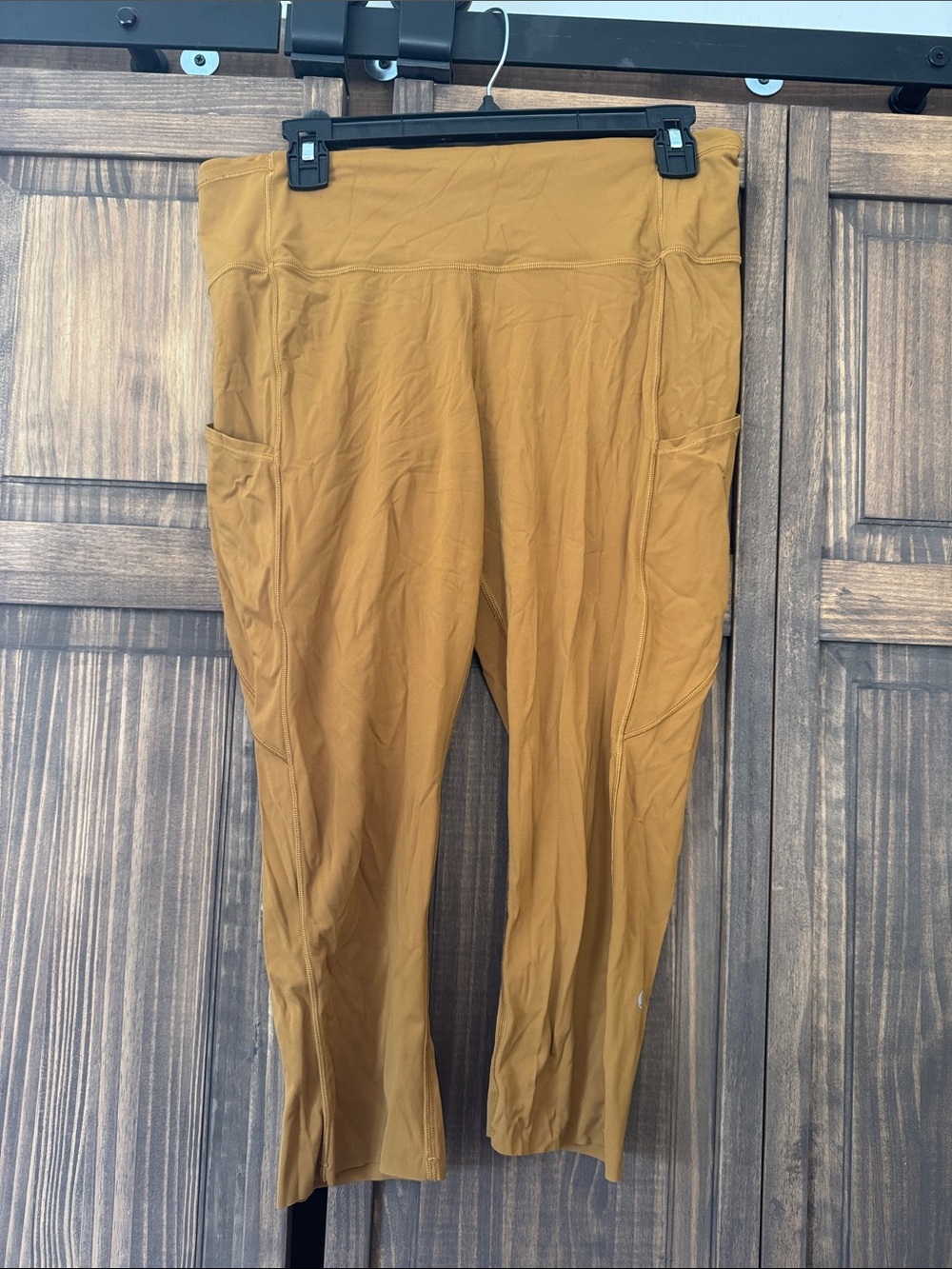 lululemon athletica Mustard Yellow Leggings with Side Pockets